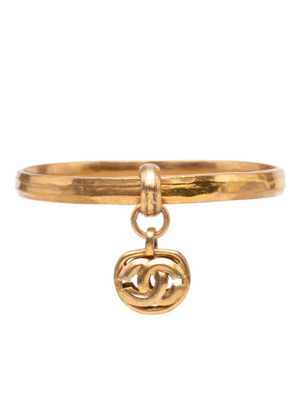 Chanel Cc Logo Bracelet Metal #276331C79B - Picture 1 of 4
